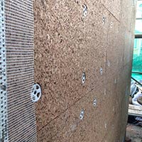 Cappotto termico in sughero biondo Cork Panels